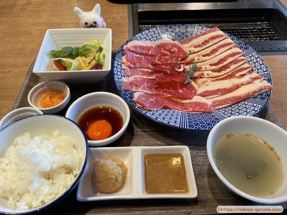 プレミアムカルビ すき焼き&焼きしゃぶランチ